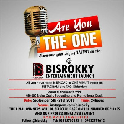 bisrokky Entertainment Launch contest