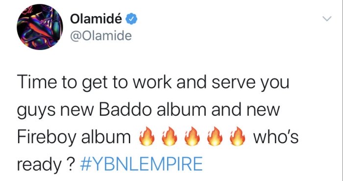Olamide Announce New Album