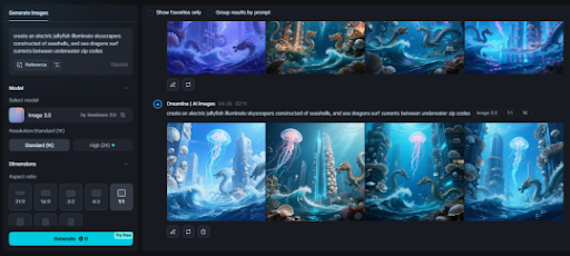 Create Visuals of Underwater Cities and Aquatic Life